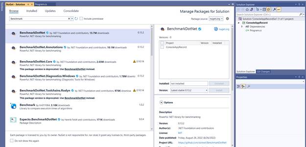 Performance comparison between Records and Struct Records